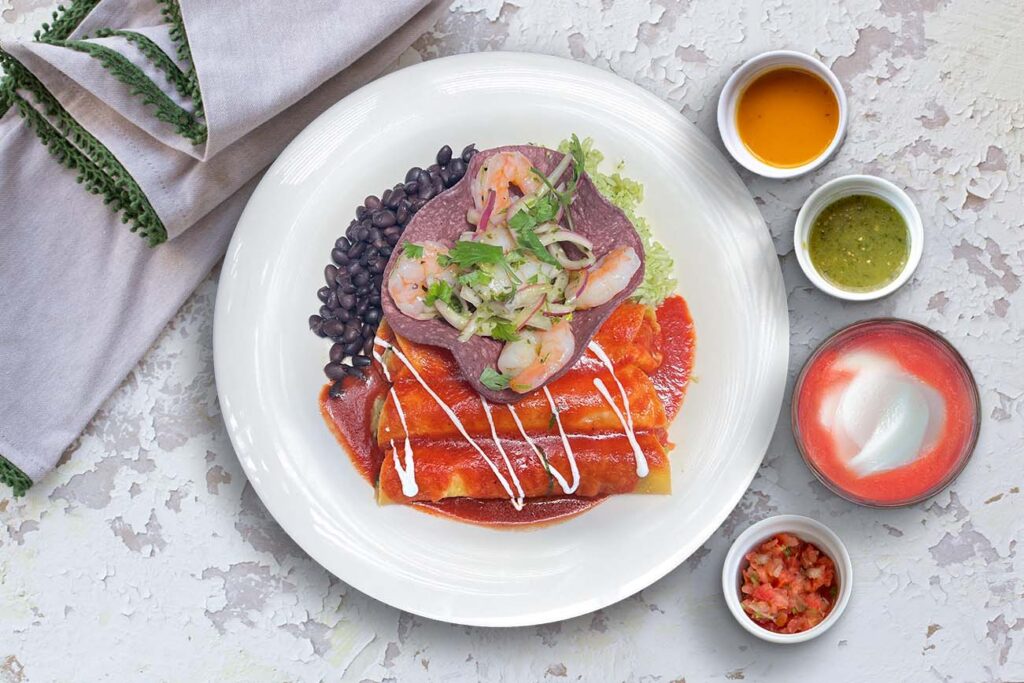 Veracruz Salmon Enchiladas Chef Special